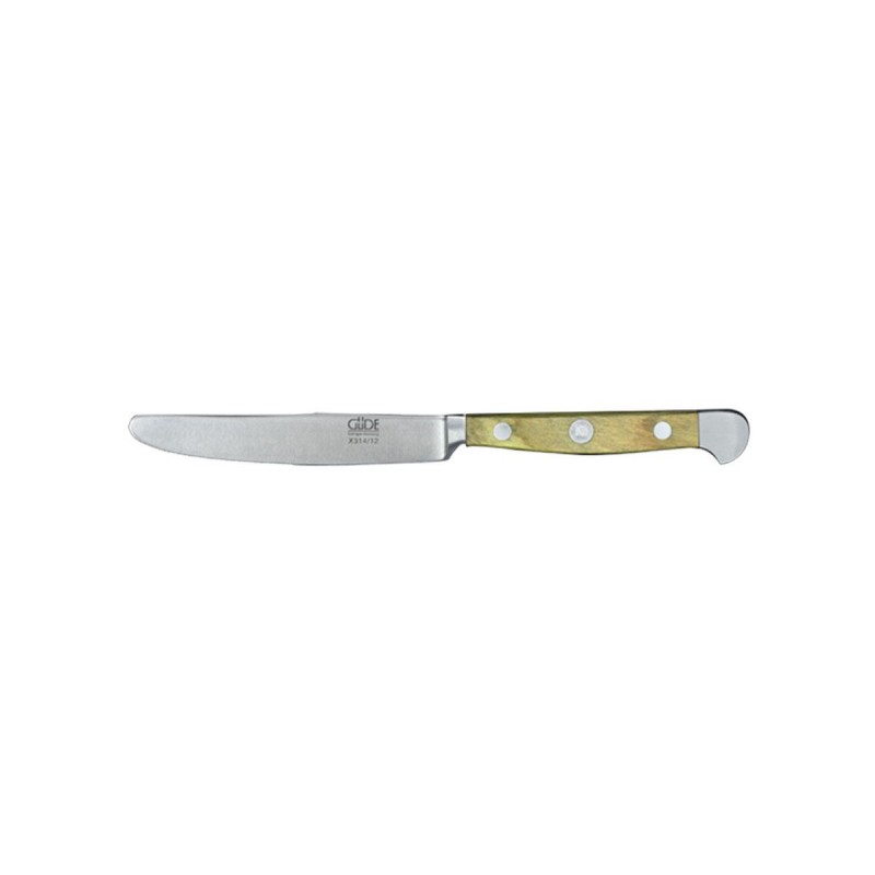 Nóż stołowy Güde Alpha Olive 12 cm, nóż kuchenny. (okrągła końcówka)