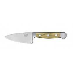 Nóż do sera dojrzewającego w kolorze oliwkowym Güde Alpha 10 cm.