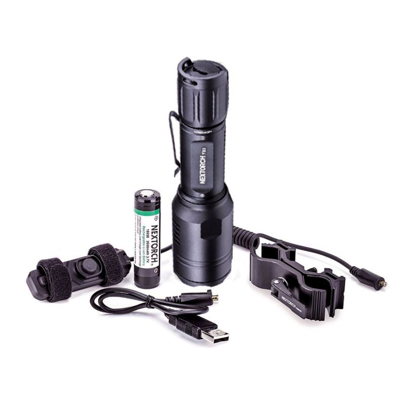 Nextorch T53 Led Multi-Light Rechargeable Hunting Flashlight Set (760  WH-129 Lm GR-109 RD)