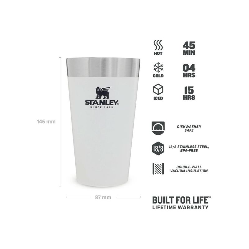 Stanley The Adventure The Stacking Beer Pint 470 mL, Polar