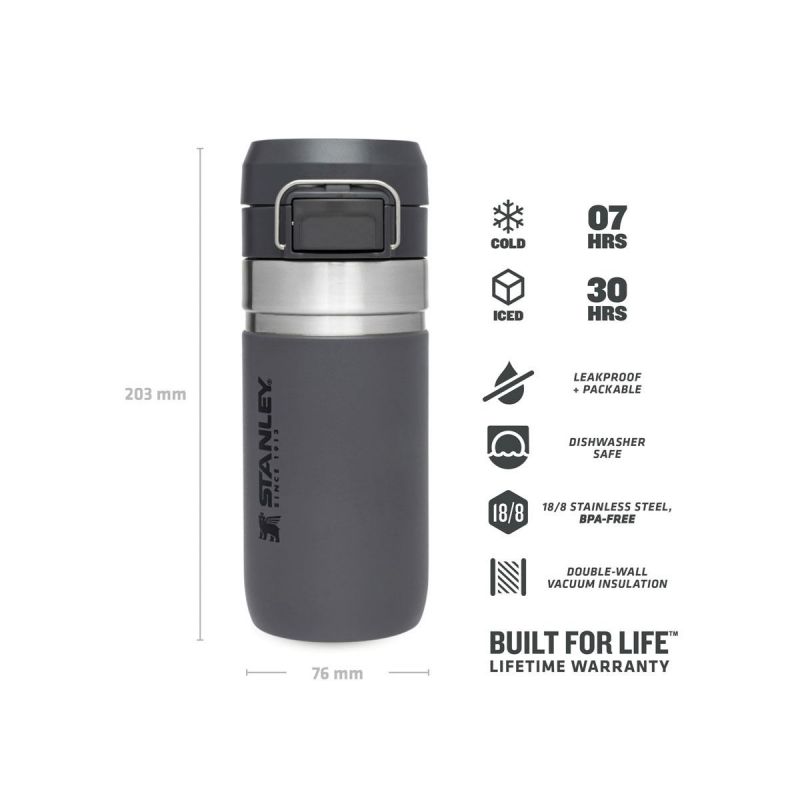Gourde isotherme Stanley, Go Quick Flip Water Bottle 16 oz / 470 ml Abyss