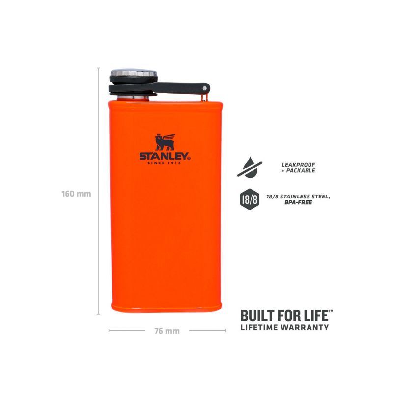 Flacon de poche, Stanley Classic Easy-Fill Wide Mouth Flask 8oz / 230ml  Blaze Orange