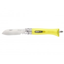 Couteau Opinel n°9 Inox Bricolage Edition "Jaune". (Opinel Inox).