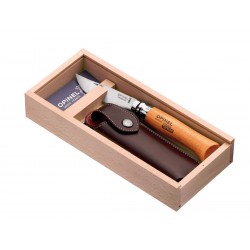 Opinel Knife n.8 Carbon with wooden box, Opinel Outdoor.