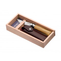 Opinel Knife n.8 Inox with wooden box, Opinel Outdoor.