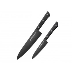 Samura Shadow knife set, 2 pieces (chef's knife - paring knife)
