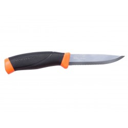 Morakniv Companion oragne serrated knife (outdoor knife)