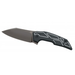Couteau Fox Phoenix, couteau militaire avec manche en titane, Design Tashi Bharucha