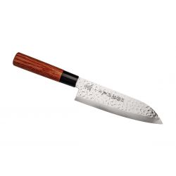 Tsubazo, couteau de cuisine japonais Santoku cm. 17.6