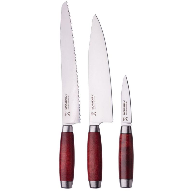 Morakniv professional kitchen knives, on knife park.